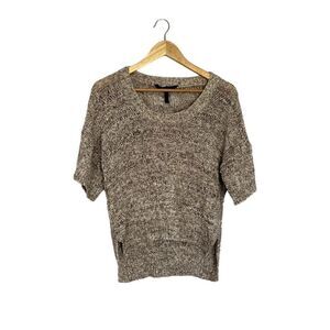 Bcbgmaxazria Marled Asymmetric Knit Pullover Sweater XS